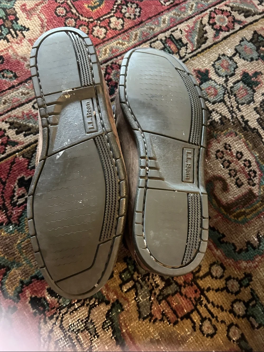 L.L. Bean Men's Brown Leather Boat Shoes